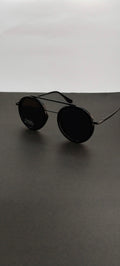 Nova Black Round Polarized UV Sunglasses
