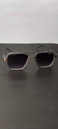 Champagne Gold Navigator Geometric Sunglasses